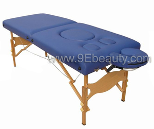 Lit de <span class=keywords><strong>massage</strong></span> pliable multifonctionnel à 2 sections en bois <span class=keywords><strong>pour</strong></span> femmes enceintes Salon commercial Utilisation dans un salon - Product Image 3