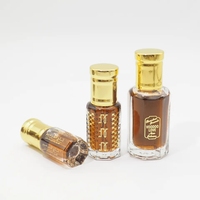 Vente en gros bouteille Atar en verre de logo d'impression à chaud d'or classique simple atmosphère 3ml 6ml 12ml
