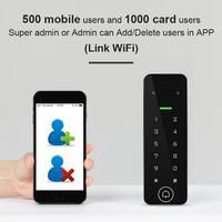 Wasserdichtes Touch-Tastenfeld IC-Kartenleser Tuya Smart WiFi Video-Türklingel Gegensprechanlage Zugangskontrollsystem mit Kamera