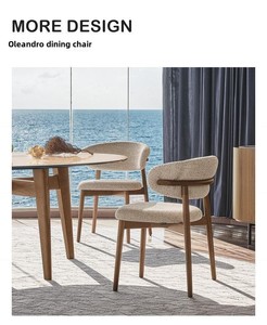 Lumière de luxe moderne Simple café décontracté maison Restaurant dossier chaise en bois hôtels <span class=keywords><strong>Table</strong></span> Bar cuisine Banquet école appartement