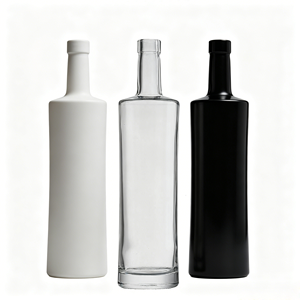 Emballage personnalisé haut de gamme <span class=keywords><strong>populaire</strong></span>, bouteille de liqueur en verre transparent de 750 ml, forme unique, bouteille vide pour whisky, pour <span class=keywords><strong>gin</strong></span> - Product Image 1