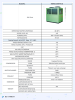 Pompe à chaleur pour piscine commerciale 25DWYR/105kW 380V COP5.8 Échangeur en titane IPX4 -30 ° C~46 ° Chauffe-eau pour grande piscine de centre aquatique
