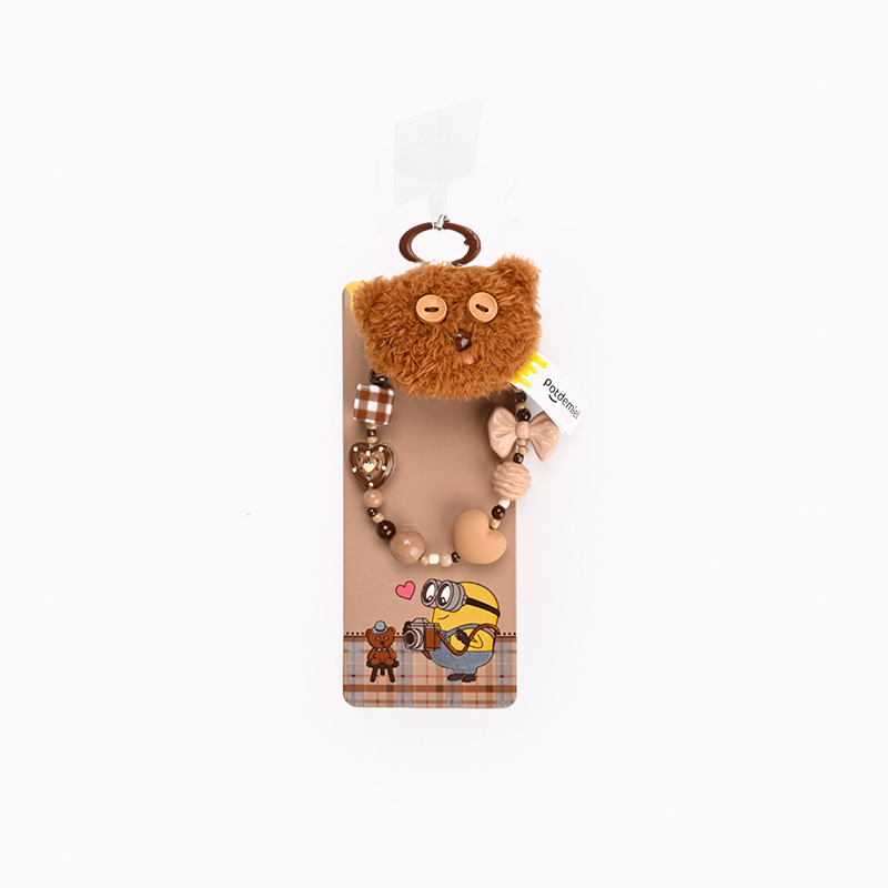 5cm minions gentleman tim bear pendant