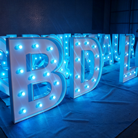 Kit de Letras Personalizables para Marquesina, Crea tu Propio Letrero LED con Nombre para Bar o Tienda