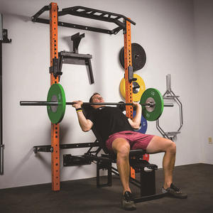 ציוד כושר ציוד כושר smith barbell מלא קיר משקל גומי רכוב קיר מתקפל מתלה קיפול - Product Image 2