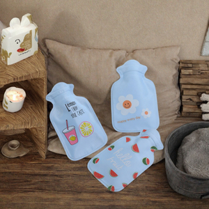 Cute Cartoon Plush Reusable Soft Flannel <b>Hot</b> <b>Water</b> <b>Bottle</b> 350ml Heated Bag for Hand Warmers Body Warmer Travel Camping - Product Image 3