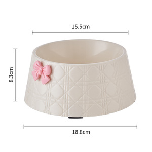 Gamelle pour chat, gamelle pour animal de compagnie, antidérapante, anti-renversement, gamelle pour chien avec nœud, grande capacité, nouveau style. - Product Image 3