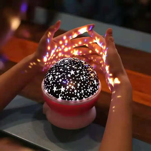 Moderna Lampada Notturna con Proiezione Rotante di <span class=keywords><strong>Cielo</strong></span> Stellato, Regalo di Natale, Controllo a Pulsante, LED con Stelle e Luna, Mini Lampada Notturna - Product Image 2