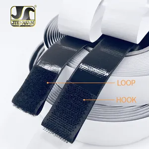 Smooth And Soft Low Elasticity Hook And Loop Tape Hot Sell 100% Nylon Velcroes