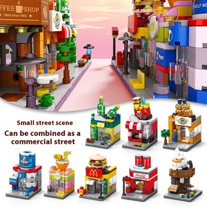-DIY plastik Model bangunan kota Set blok mainan Puzzle anak-anak dalam bentuk hewan untuk anak laki-laki dan perempuan - Product Image 4