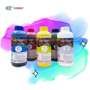 Cowint 핫 세일 tshirt 프린터 잉크/CMYK + 화이트 잉크젯 범용 산업용 리필 잉크젯 섬유 프린터 잉크