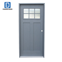 Portes d'entrée doubles modernes en composite imperméable, très vendues, avec composants en fibre de verre pour maisons