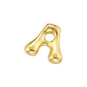 E738 Hot Bubble Lettre Initiale Charme Collier Pendentif Mode Or Argent Plaqué Collier Charme En Gros - Product Image 5