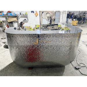 ANW7435 Mesa de Bar Moderna de Acero Inoxidable 304, Diseño Personalizado para Proyectos de Decoración de Interiores de Hoteles - Product Image 3