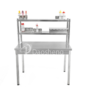 Daosheng thép không gỉ uống chuẩn bị bảng phòng thí nghiệm nha khoa làm việc băng ghế dự bị ngoài trời trà sữa bàn làm việc nhà với kệ - Product Image 1