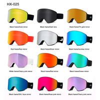 Masque de ski personnalisé avec logo, UV400, polarisé, anti-buée, pour homme et femme, lunettes de sécurité de haute qualité pour les sports d'hiver