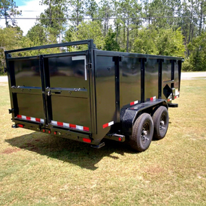 Remolque de Aluminio de Doble Eje con Elevación Hidráulica 7x14 para Transporte Pesado - Product Image 1