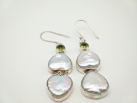 Boucles d'oreilles pendantes en opale plaquées or en argent sterling 925, bijoux artisanaux faits à la main, vintage, élégantes, pour femmes, cadeau tendance