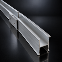 Rail de montage de panneau solaire, profilé de support en aluminium, support de rail pour module photovoltaïque pour système de structure solaire au sol
