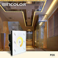 Contrôleur tactile mural LED Bincolor P2+T2 à température de couleur variable (CCT) blanc chaud et blanc froid