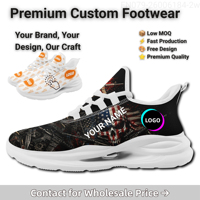 Chaussures de sport et baskets décontractées pour hommes, directement de l'usine, avec motif personnalisé, doublure en maille souple, faible MOQ