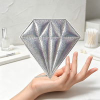 Coupe-ongles professionnels en acier inoxydable en forme de diamant, ensemble de 7 pièces, étui en cuir, coupe-ongles pour usage domestique, ensemble de manucure