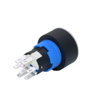 CHA CN22 series small metal switch self locking led light push button switch