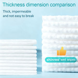 婴儿湿巾 50 片 温和柔软厚实防过敏无纺布湿巾家庭装翻盖式 OEM 批发卡通设计 - Product Image 3