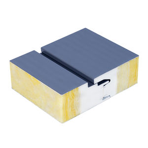 Panneau mural sandwich d'<span class=keywords><strong>isolation</strong></span> thermique en <span class=keywords><strong>laine</strong></span> <span class=keywords><strong>de</strong></span> <span class=keywords><strong>verre</strong></span> avec noyau en acier <span class=keywords><strong>de</strong></span> 50 mm pour atelier et entrepôt - Product Image 1