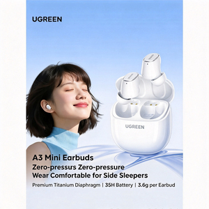 UGREEN WS220 HiTune A3 หูฟังไร้สายแบบใส่ในหู สำหรับนอนหลับ ใช้งานได้นาน 35 ชั่วโมง พร้อมระบบตัดเสียงรบกวน AI และเสียงแบบ Spatial Audio - Product Image 4