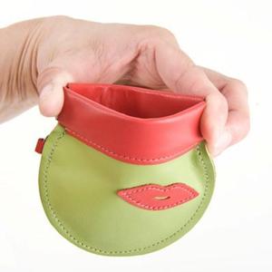 Automatic closing <b>spring</b> <b>clip</b> coin purse, PU leather magic bag, earphone bag, clasp purse, custom logo. - Product Image 1
