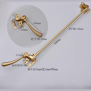 New Model Modern Style Brass <strong>Old</strong> Bungalow <strong>Window</strong> Interlocking Handle Hinge Home Safety <strong>Hardware</strong> - Product Image 5