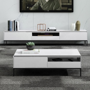 Set di unità <span class=keywords><strong>TV</strong></span> soggiorno vendita calda moderna <span class=keywords><strong>in</strong></span> legno tavolino e <span class=keywords><strong>TV</strong></span> Set con cassetti - Product Image 1