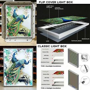 Fábrica Pangui, Venta al Por Mayor, OEM, ODM, Letrero Luminoso Rectangular Decorativo para Exteriores, <span class=keywords><strong>de</strong></span> Pared, con Marco <span class=keywords><strong>de</strong></span> Aluminio y Tapa Abatible - Product Image 2