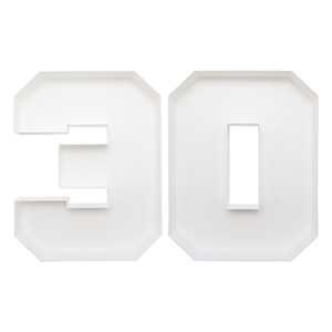 White Plastic Letter Box Block Alphabet Storage <b>Bin</b> Display Tray for Nursery <b>Bedroom</b> Party Decor - Product Image 3