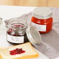 Wholesale Price New Design Food Grade clear Bulk 250ml Jam Glass Jar Mini Glass Jam Jars Glass Jam Jars with Lids