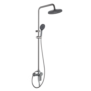 Bán Hàng Nóng Đầy Đủ Thiết Lập Hiện Đại Nóng Và Lạnh Chrome Treo Tường Hoàn Chỉnh Tắm Vòi Hoa Sen Vòi Đơn Giản Vòi Hoa Sen Đầu Mixer Đặt Phòng Tắm - Product Image 1