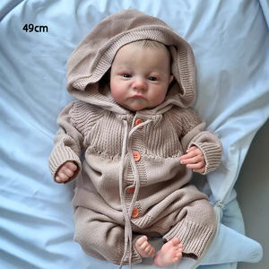 Poupée bébé reborn pour enfants, cadeaux en gros, adorable, réaliste, jouet nouveau-né simulé, accessoires de jeu d'imitation - Product Image 2