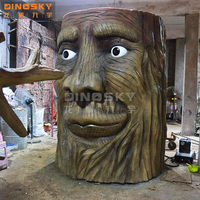 Arbre animatronique parlant avec voix et mouvements |   Arbre interactif en structure métallique pour aéroport, parc à thème et décoration de Noël en intérieur