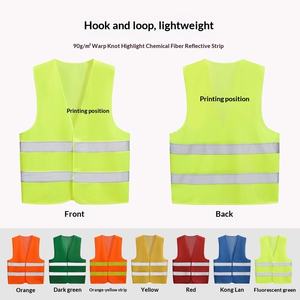 Gilet de sécurité réfléchissant de classe ANSI, jaune fluorescent, pour la construction, la circulation routière et l'administration des routes - Product Image 4