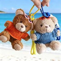 Mini ours en peluche personnalisé, jouet en peluche mignon, porte-clés pour promotion