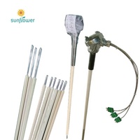 Triple Thermocouple Tipe S untuk Kaca Forehearth dengan Platinum Thermowell