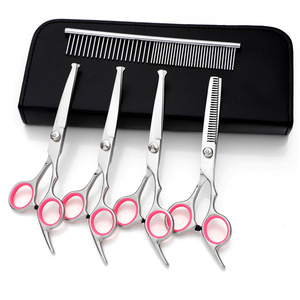 Tondeuse professionnelle OEM ODM pour chiens et chats, ciseaux pour animaux de compagnie en acier inoxydable écologique de 6 pouces, ensemble de 4 pièces pour chiens, chats et petits animaux - Product Image 6