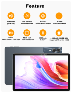 แท็บเล็ตแอนดรอยด์ OEM ขายส่ง ขนาด 10.95 นิ้ว แรม 6GB รอม 128GB ชิป UIS7863 รองรับ 5G WiFi 6 รับทำโลโก้ จัดส่งตรงจากโรงงาน - Product Image 3
