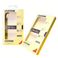 Boîte de téléphone portable réutilisable en carton blanc personnalisable de 350 g, emballage pour téléphone portable