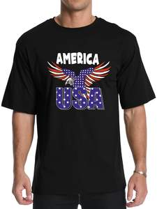 Camiseta con emblema nacional americano para hombre de gran oferta, tela de secado rápido con estampado de transferencia por sublimación - Product Image 6