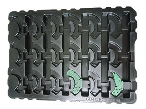 ถาดพลาสติกป้องกันไฟฟ้าสถิตย์แบบสุญญากาศ PCB ถาดพลาสติกสีดำแบบกำหนดเอง - Product Image 5