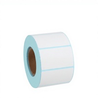 Papier d'étiquettes thermiques à trois couches résistantes, autocollants à forte adhérence, vierges, imprimables, sur mesure pour produits laitiers et alimentaires