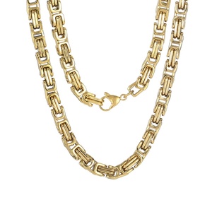 Hip-Hop Hochwertige Mode Wasserdichte Edelstahl Halskette Schmuck Großhandel Edelstahl Link Kette Halskette für Männer - Product Image 6