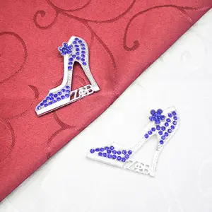 Spille in grecia con strass scarpe con tacco alto lettera zeta phi beta spilla spilla per decorazione donna